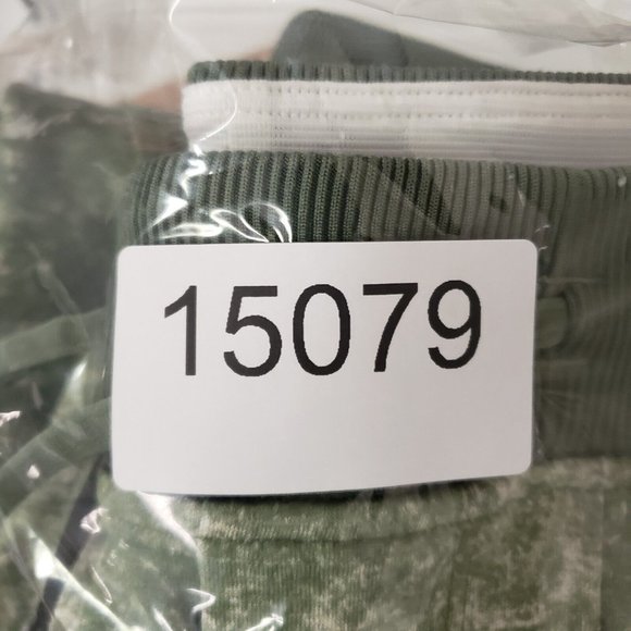 Lululemon Mens ABC Joggers Size M Warpstreme Pants Green Print Tapered Pockets - Picture 13 of 13